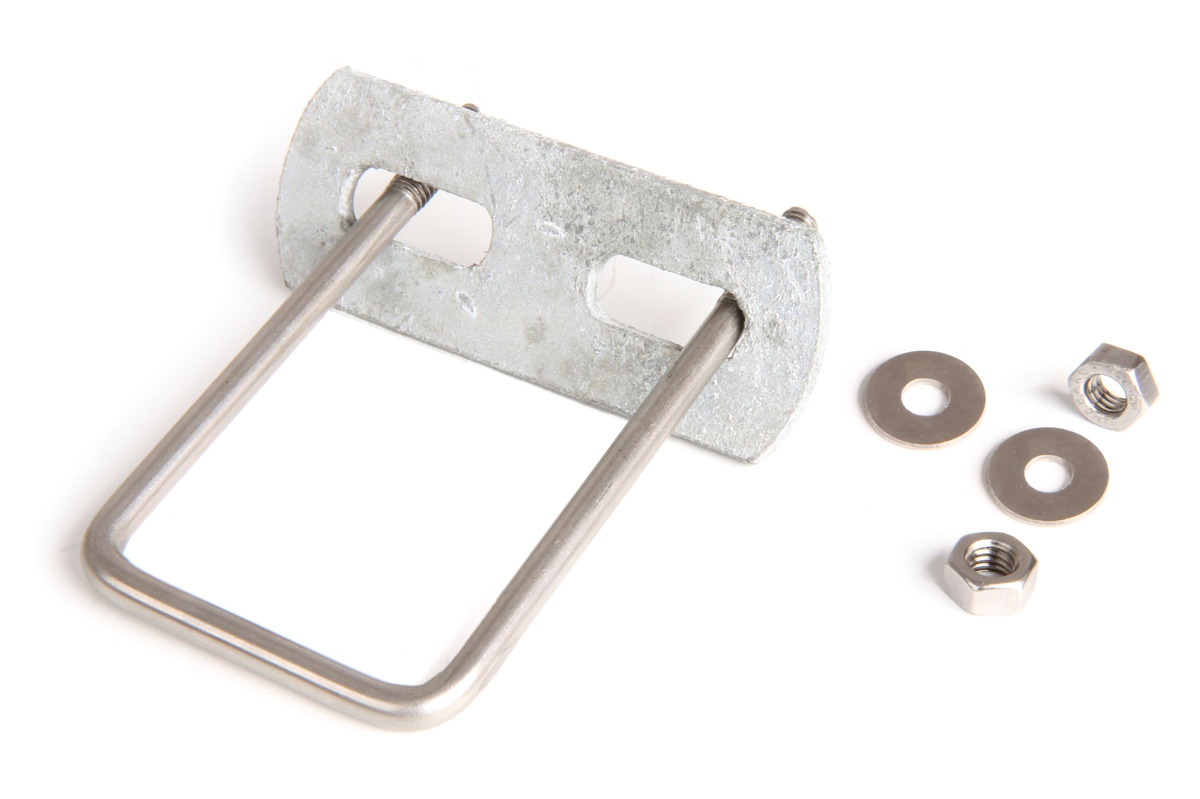 D0001-D0006 OBEJMA STRZEMIENNA M6 TYP D Z NAKRĘTKAMI SZEŚCIOKĄTNYMI