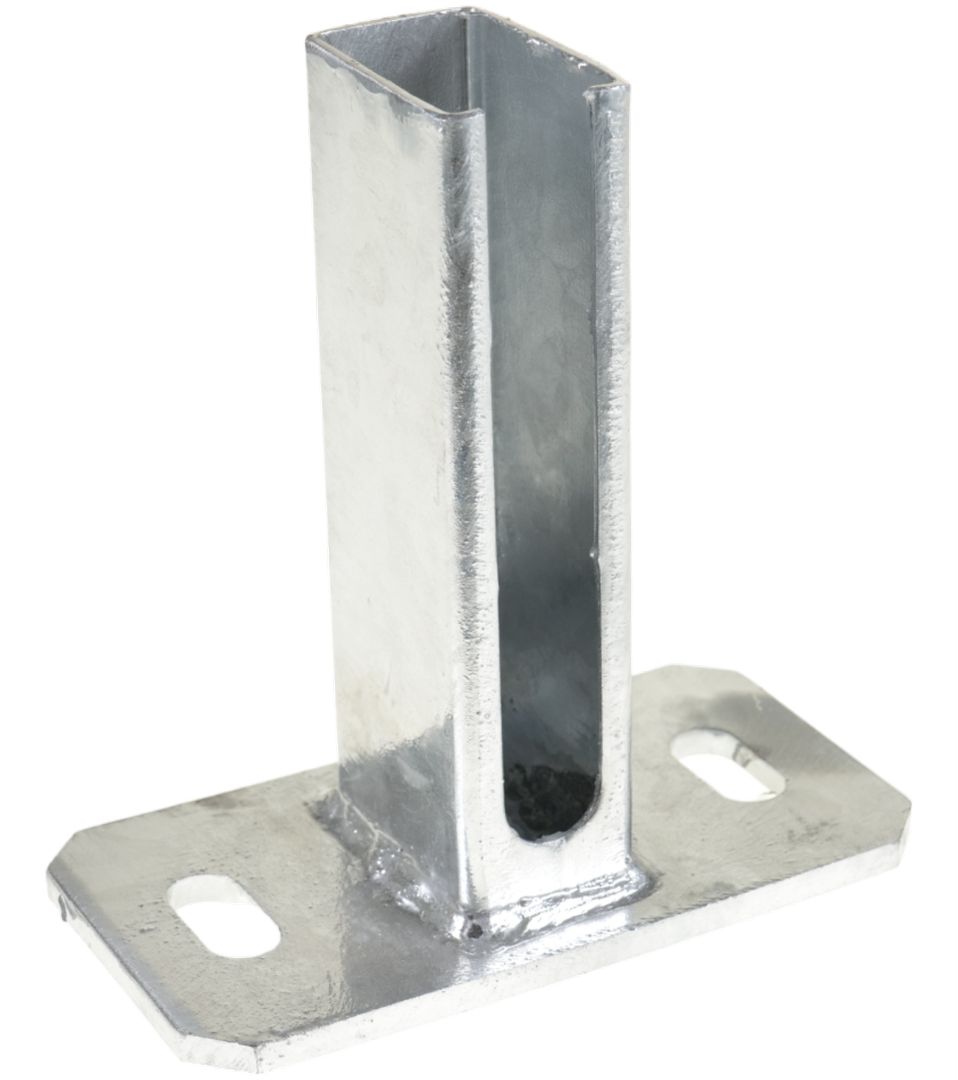 F00428 F00429 F00430 F00431 PODSTAWA SŁUPA 40×60 Z DWOMA FASOLKAMI I WYCIĘCIEM „U”