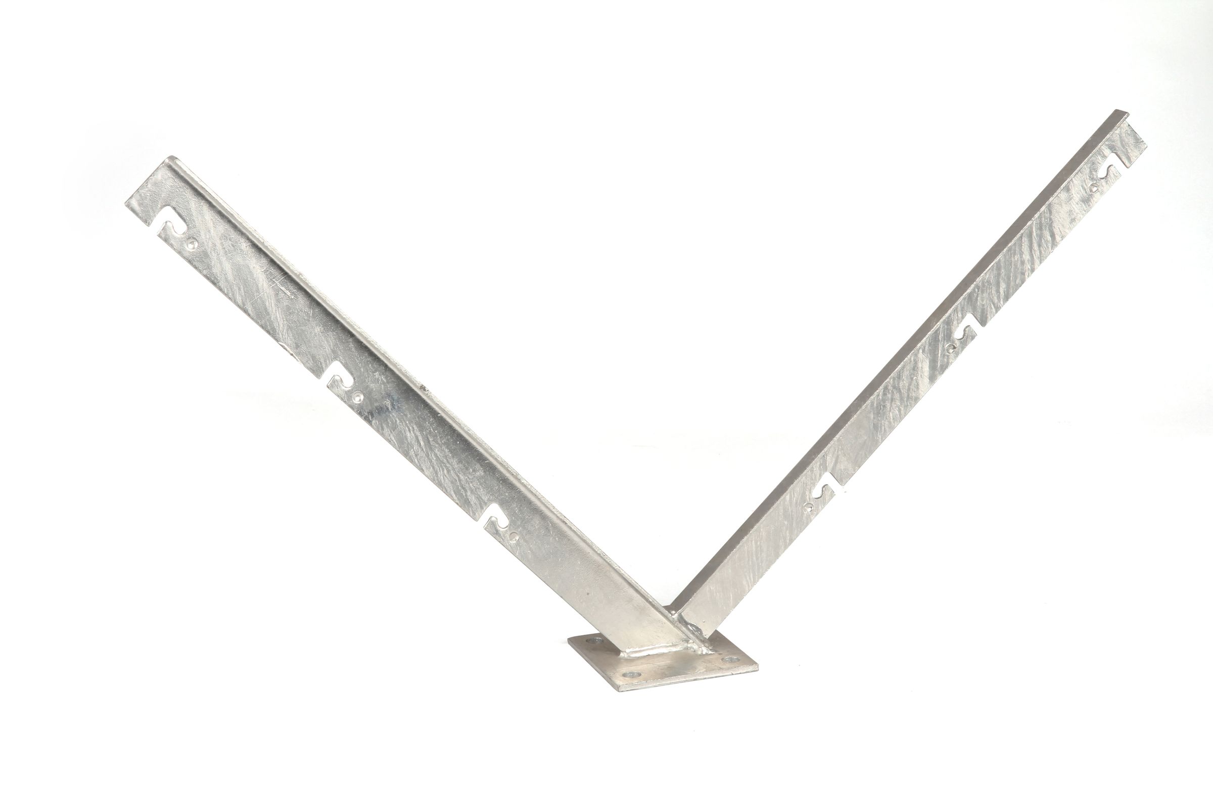 K00039 K00040 STALOWY WYSIĘGNIK UKOŚNY I PROSTY PODWÓJNY NA PODSTAWIE Z MONTAŻEM DO MURU